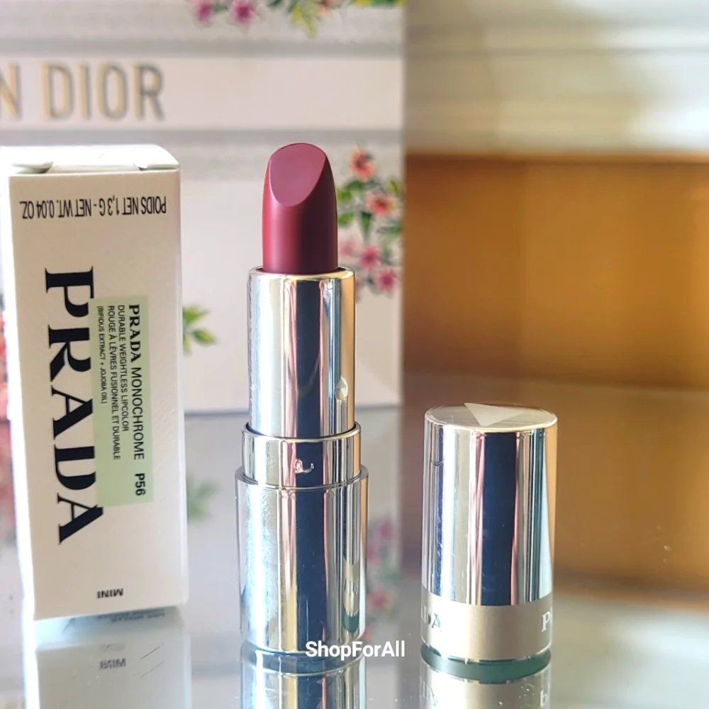 - PRADA Monochrome Hyper Matte Lipstick P56 Notte Quartz NIB Mini